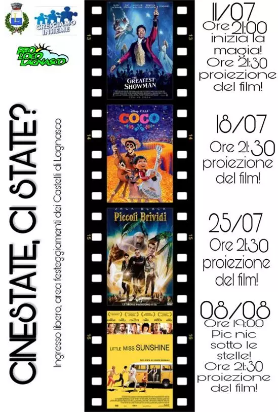 Calendario Cinema all'aperto