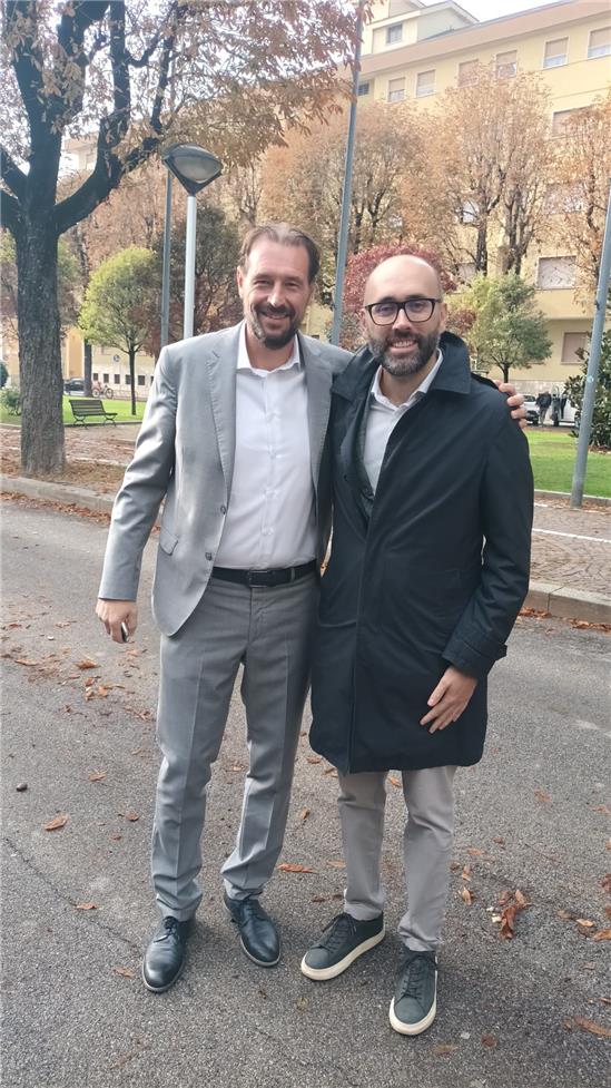 Il sindaco Dalmazzo con il neo presidente della Provincia di Cuneo Luca Robaldo